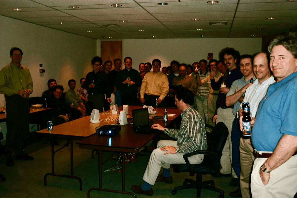 Revit new feature demo pic of dev team March 24, 2000
